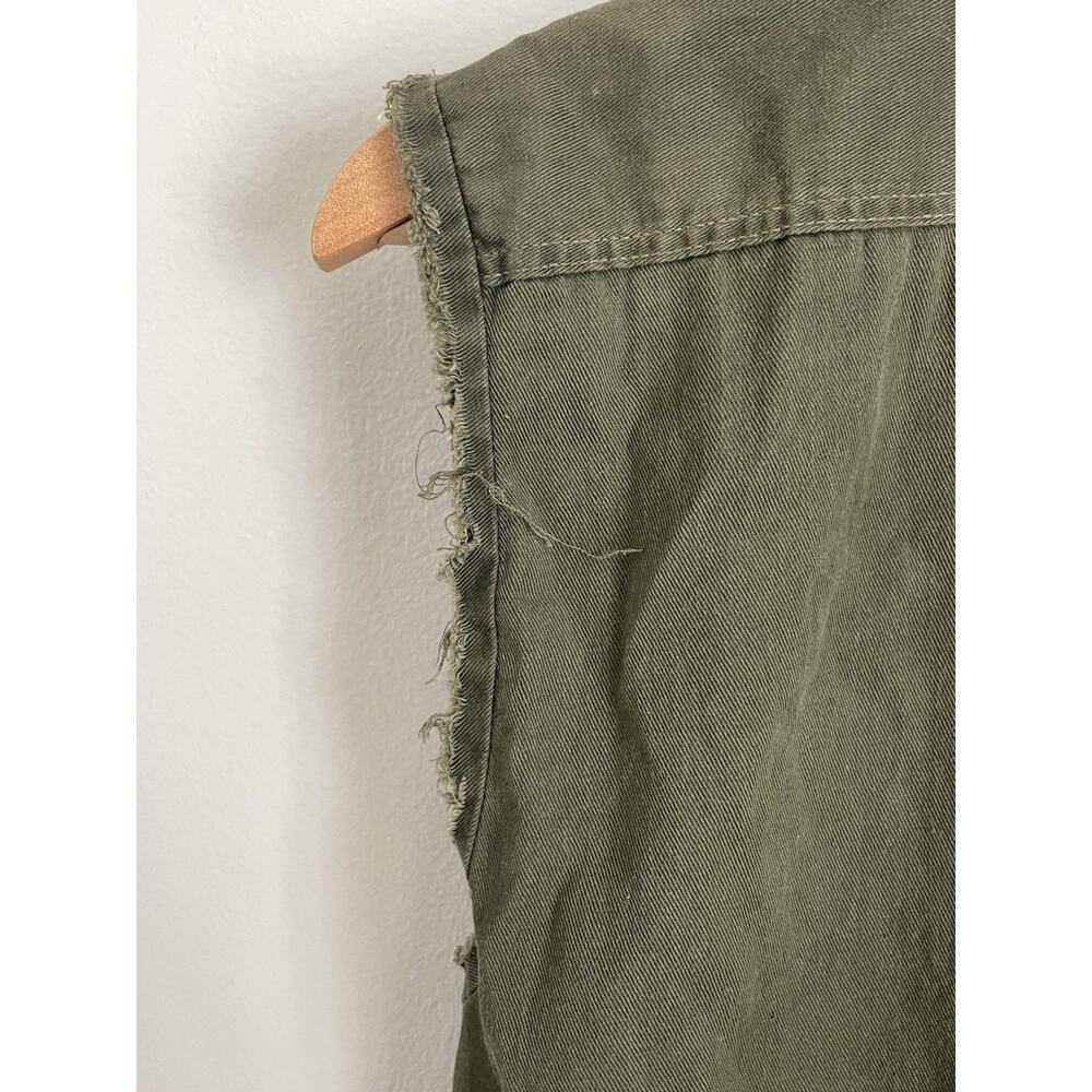 Vtg DSNY Department Of Sanitation Uniform Vest Cutoff Shirt New York City - Picture 10 of 12